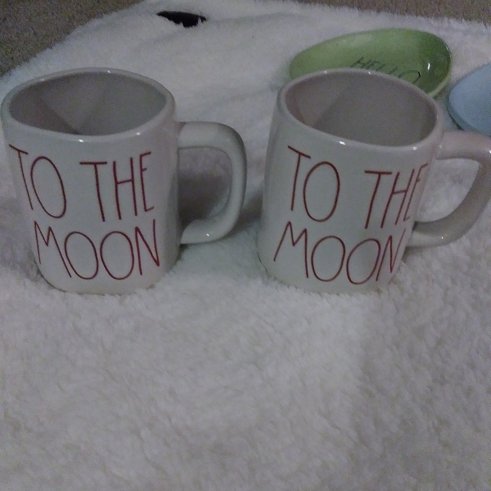 Rae Dunn To The Moon Mugs